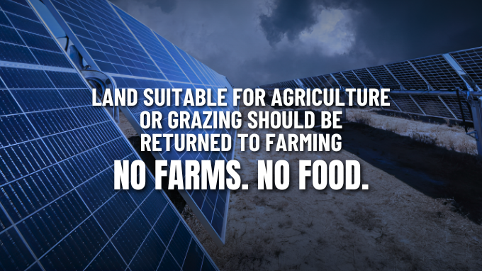 No Farms.